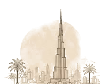 Dubai Hub — Burj Khalifa illustration
